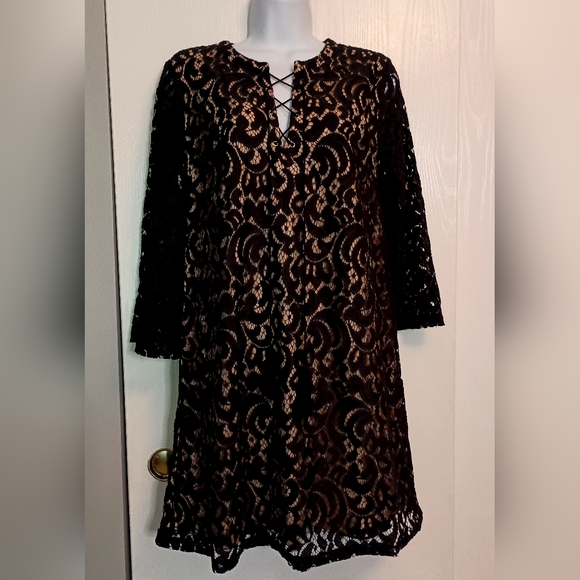 Black lace dress, sz S, Xhilaration - Picture 1 of 6